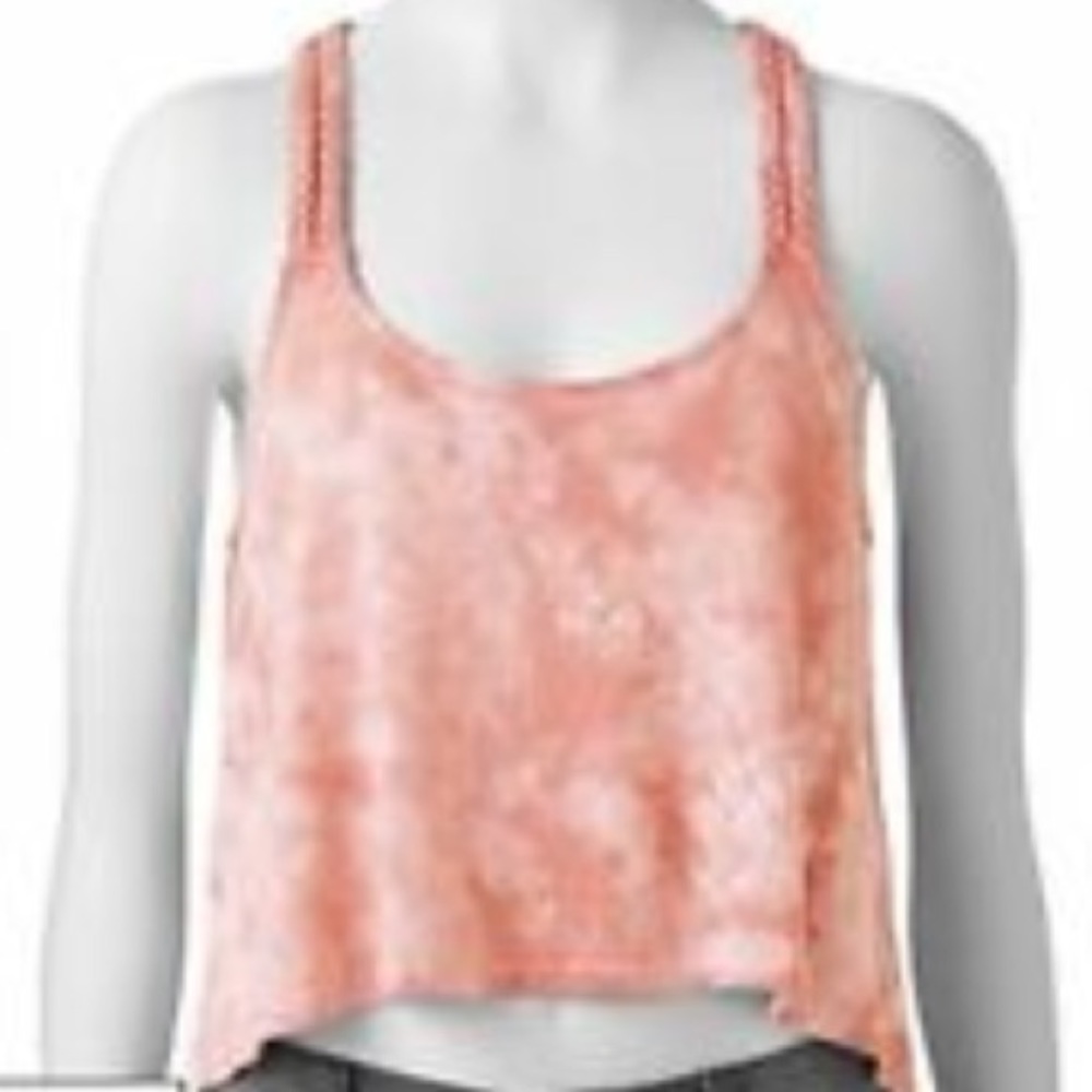 NWOT Tie dye braided strap top